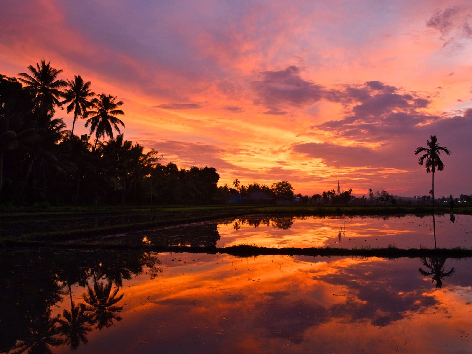 indonesia lombok sunset